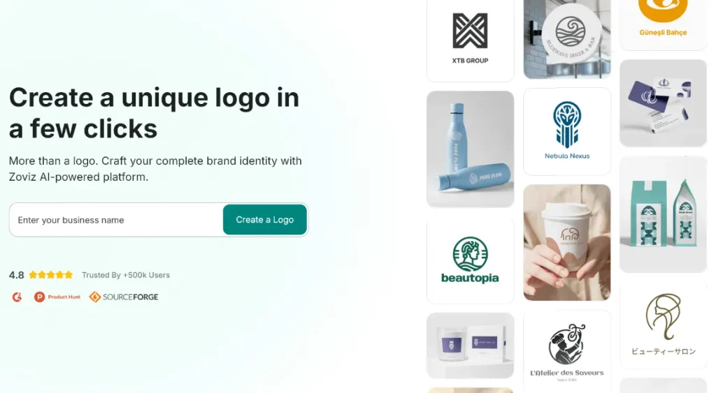 Zoviz - Amazing AI Logo Maker & Brand Kit Platform